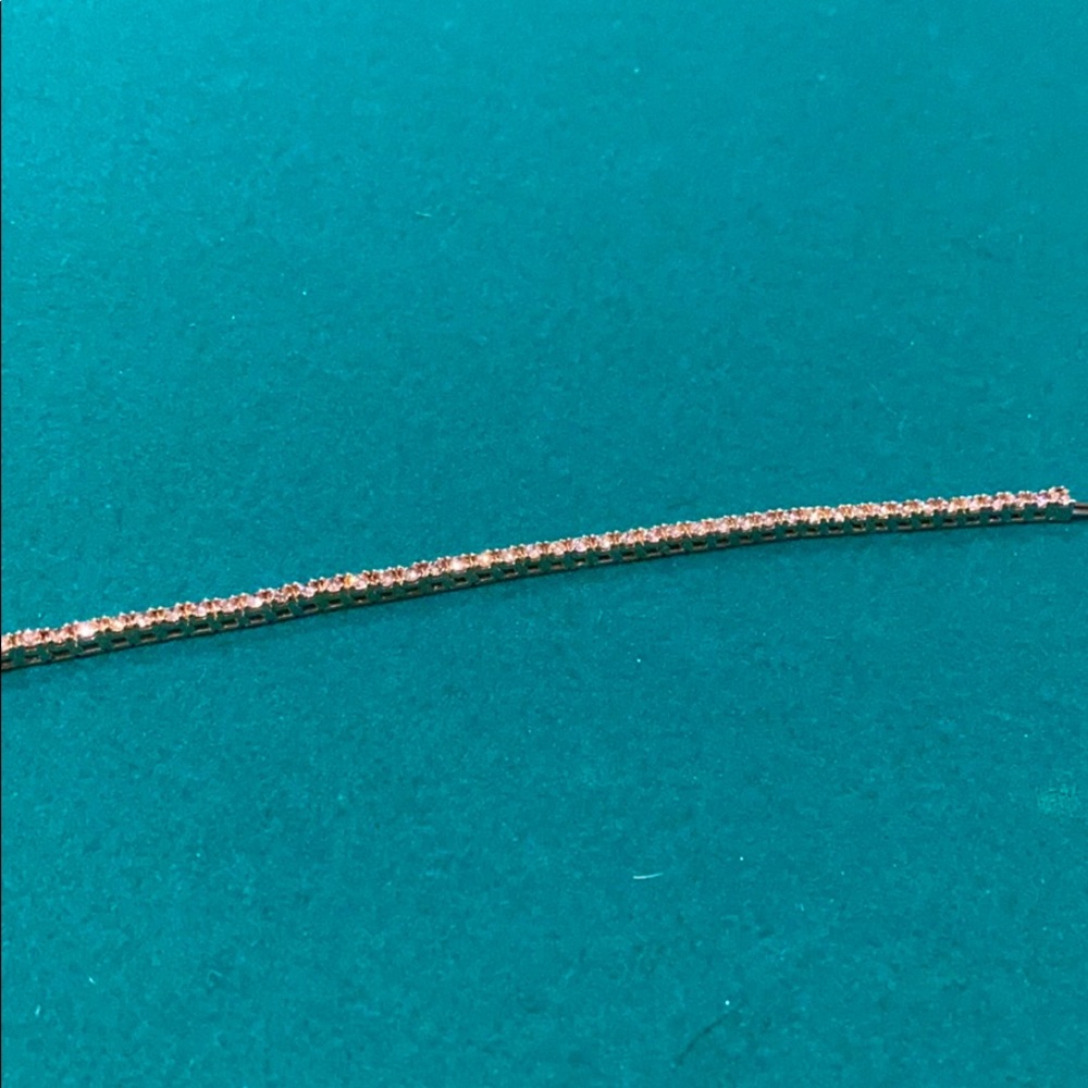 4 carat total weight 14k gold tennis bracelet